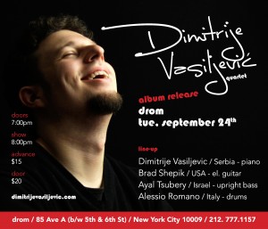 Dimitrije Vasiljević promoviše debi album u Njujorku